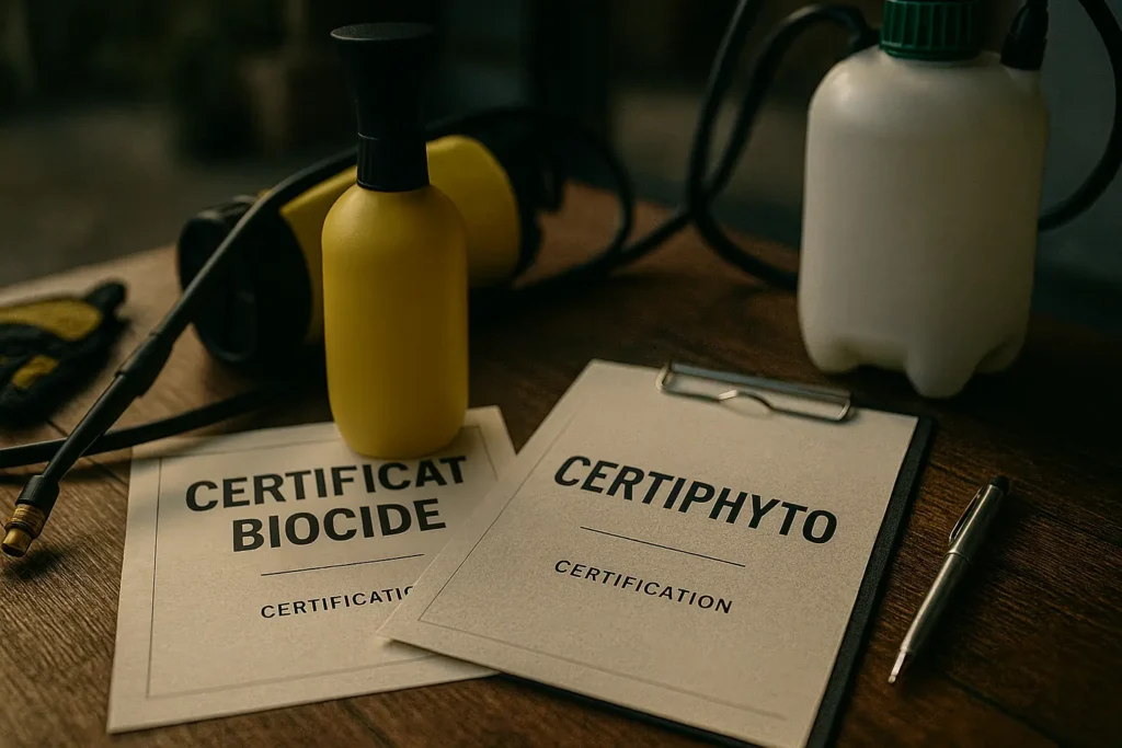 Certificat biocide ou Certiphyto