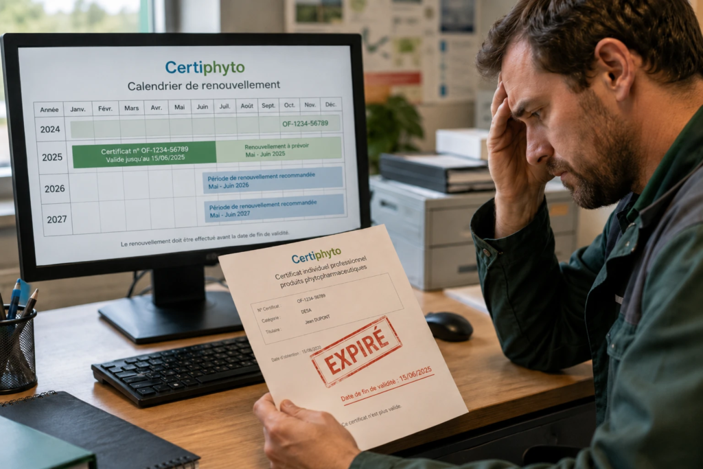 Certiphyto expiré - que faire si votre certificat n’est plus valide