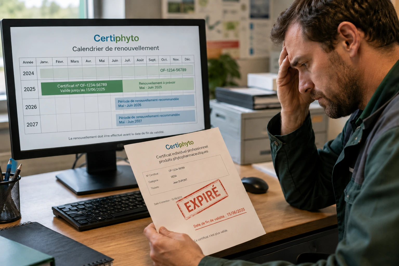 Certiphyto expiré - que faire si votre certificat n’est plus valide