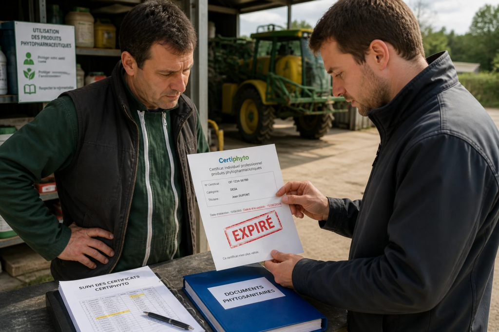 re Certiphyto est expiré - Découvrez les risques, les démarches de renouvellement et comment éviter toute interruption d'activité professionnelle.