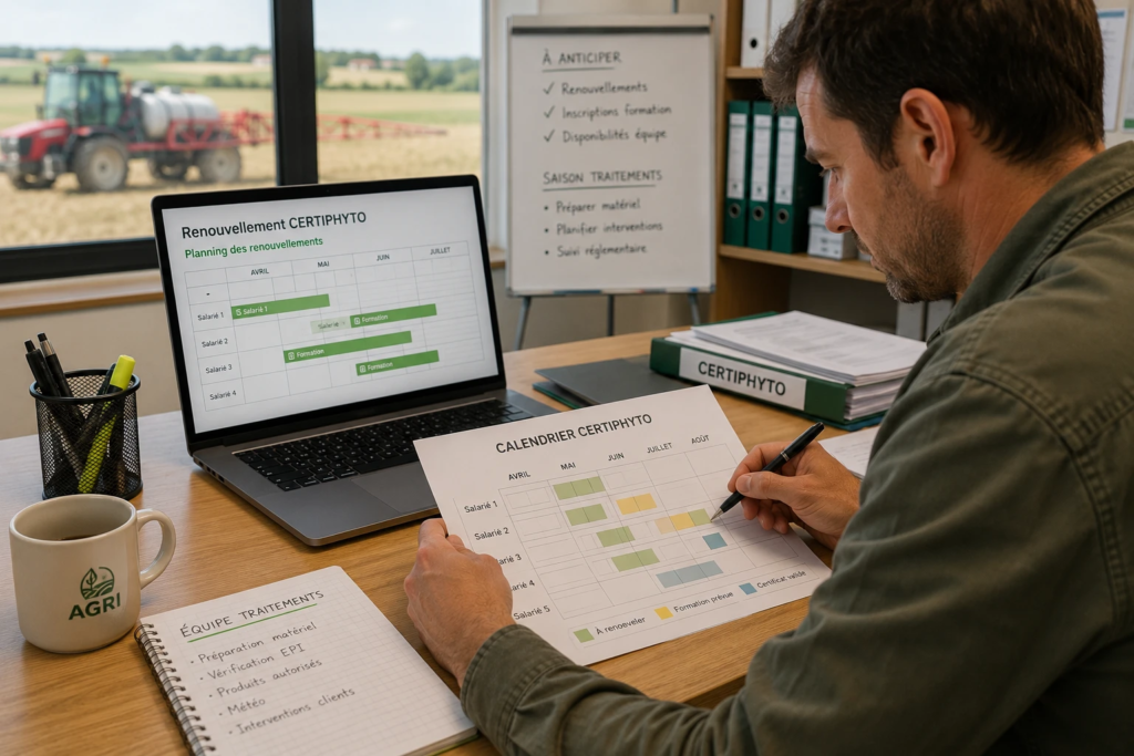 Certiphyto salarié qui paie la formation