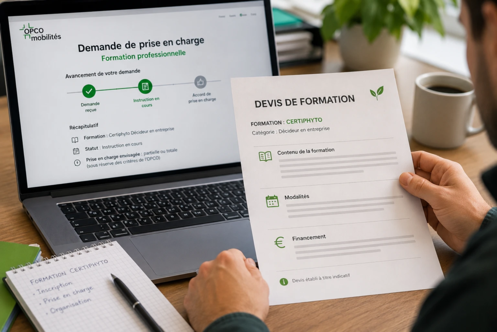 Certiphyto salarié qui paie la formation