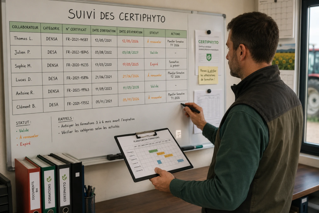 Combien de temps faut-il pour recevoir son Certiphyto