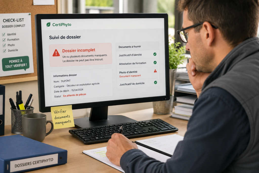 Certiphyto que faire si vous n’avez pas reçu votre certificat